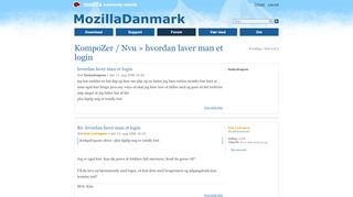 
                            8. hvordan laver man et login • Vis emne • MozillaDanmark