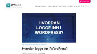 
                            1. Hvordan logge inn i Wordpress? | United Works