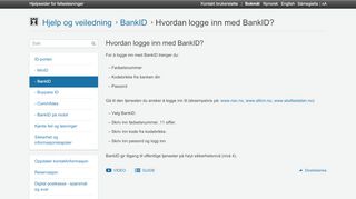 
                            5. Hvordan logge inn med BankID? | eid.difi.no