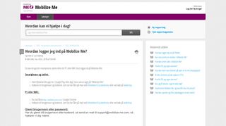 
                            3. Hvordan logger jeg ind på Mobilize Me? : Mobilize Me