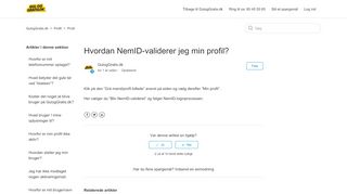 
                            10. Hvordan NemID-validerer jeg min profil? – GulogGratis.dk