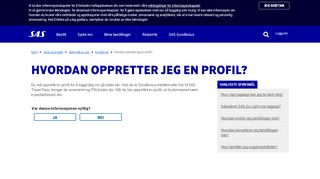 
                            6. Hvordan oppretter jeg en profil? | SAS