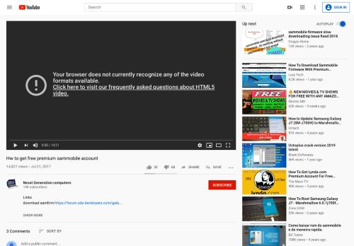 
                            8. Hw to get free premium sammobile account - YouTube