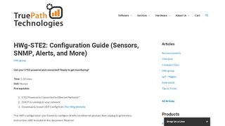 
                            10. HWg-STE2: Configuration Guide (Sensors, SNMP, Alerts, and More ...