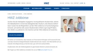 
                            10. HWZ-Jobbörse - HWZ