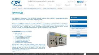 
                            11. Hx9400r SDH MPLS-TP access multiplexer - CXR