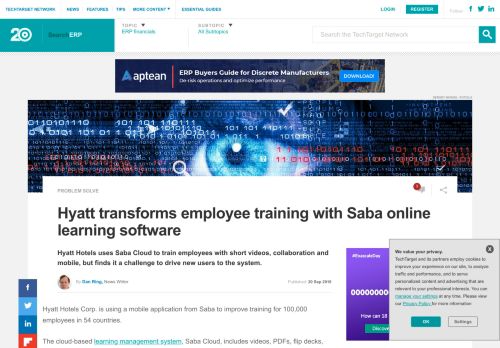 
                            9. Hyatt transforms employee training with Saba online learning software