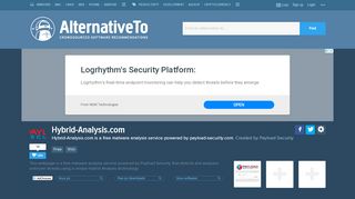 
                            6. Hybrid-Analysis.com Alternatives and Similar Websites and ...