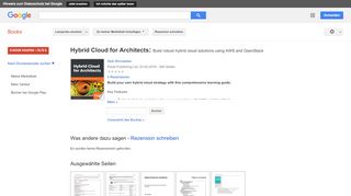
                            12. Hybrid Cloud for Architects: Build robust hybrid cloud solutions ...