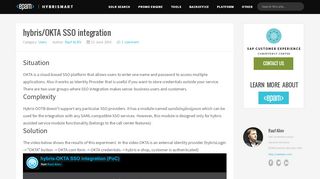 
                            6. hybris/OKTA SSO integration – hybrismart | SAP hybris under the hood