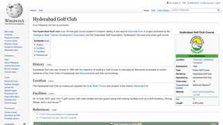 
                            5. Hyderabad Golf Club - Wikipedia
