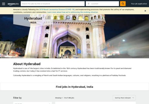 
                            13. Hyderabad, India | Amazon.jobs