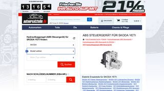 
                            2. Hydraulikaggregat (ABS Steuergerät) für SKODA YETI Modellreihe ...