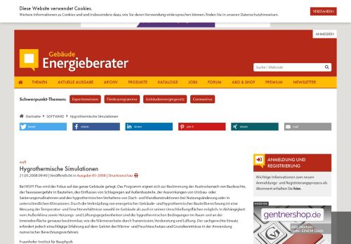 
                            11. Hygrothermische Simulationen - Der Gebäude Energieberater