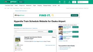 
                            9. Hyperdia Train Schedule Website for Osaka Airport - Osaka Forum ...