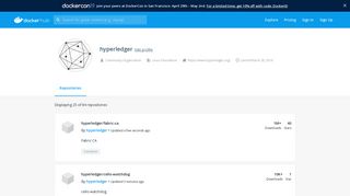
                            5. hyperledger's Profile - Docker Hub