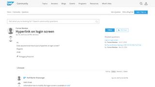 
                            11. Hyperlink on login screen - archive SAP