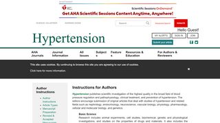 
                            3. Hypertension | Instructions for Authors | AHA/ASA Journals