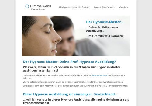 
                            8. Hypnose Ausbildung für den zukünftigen Hypnose ... - Hypnose Experte