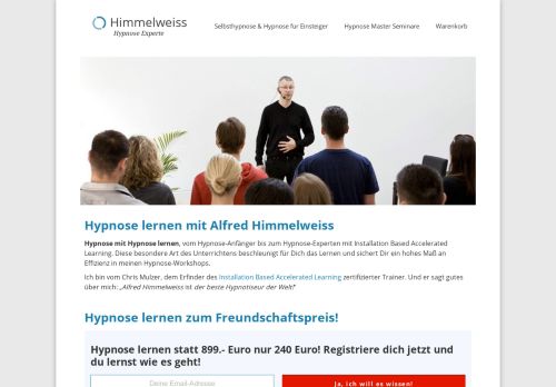 
                            3. Hypnose lernen mit Alfred Himmelweiss – Hypnose Experte : Hypnose ...