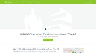 
                            10. HYPO NOE Landesbank für Niederösterreich und Wien AG - Karriere.at