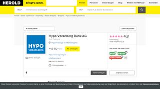 
                            7. Hypo Vorarlberg Bank AG in 6900 Bregenz | HEROLD.at