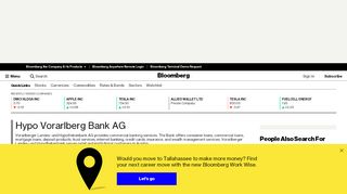 
                            12. Hypo Vorarlberg Bank AG: Private Company Information - Bloomberg
