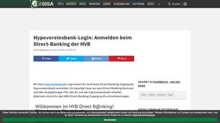 
                            9. Hypovereinsbank-Login: Anmelden beim Direct-Banking der HVB - Giga