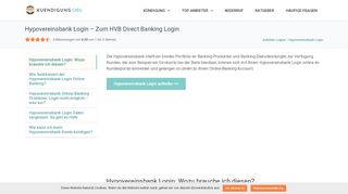 
                            9. Hypovereinsbank Login ▷ Zum HVB Online Banking Login