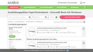 
                            8. HypoVereinsbank - Unicredit Bank AG Ausbildung Illertissen - Azubiyo
