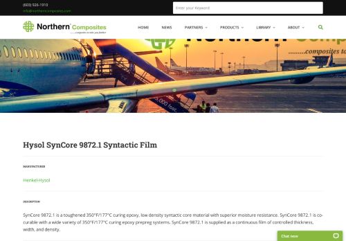 
                            13. HYSOL SYNCORE 9872.1 SYNTACTIC FILM | Process & Structural ...