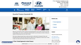 
                            9. Hyundai Finance Savannah GA | Peacock Hyundai Savannah