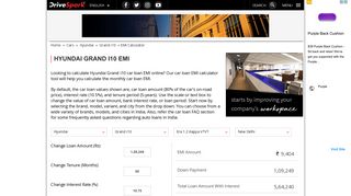
                            11. Hyundai Grand i10 EMI Calculator - Calculate Loan EMI for Grand i10 ...