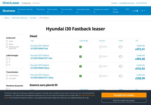 
                            13. Hyundai i30 Fastback Leasing | lease à partir de € 0 | DirectLease