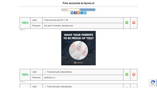 
                            4. hyves.nl - free accounts, logins and passwords