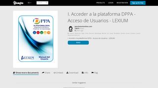 
                            3. I. Acceder a la plataforma DPPA - Acceso de Usuarios - LEXIUM