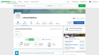 
                            5. i-Access Solutions Reviews | Glassdoor