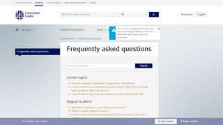 
                            5. I am not able to log in. What should I do? | Uni FAQ Engels