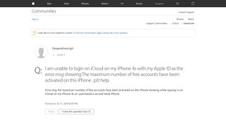 
                            12. I am unable to login on iCloud on my iPho… - Apple Community ...