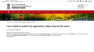 
                            5. I am unable to submit my application. What may be the issue? - DGFT