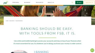 
                            10. I-Banking | Online Banking from FSB - Farmers State Bank
