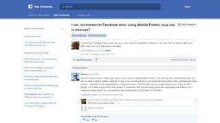 
                            12. I can not connect to Facebook when using Mozilla Firefox, says site is ...