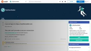 
                            6. I can not log in to https://myetherwallet.com : MyEtherWallet - Reddit