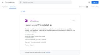 
                            10. I cannot access Pinterest at all. - Google Product Forums