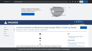 
                            3. I cannot connect to a LAN server to play Counter Strike 1.6 with ...