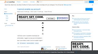 
                            4. I cannot enable sa account - Stack Overflow