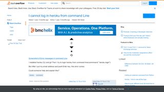 
                            6. I cannot log in heroku from command Line - Stack Overflow