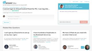 
                            5. I cannot login to iCloud Control Panel for PC; I can log into iCloud.com