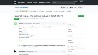 
                            6. I cannot regist. The signup button is gray! · Issue #1378 · docker/hub ...