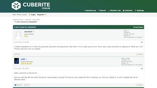 
                            1. I can't acces to webadmin - Forum - Cuberite